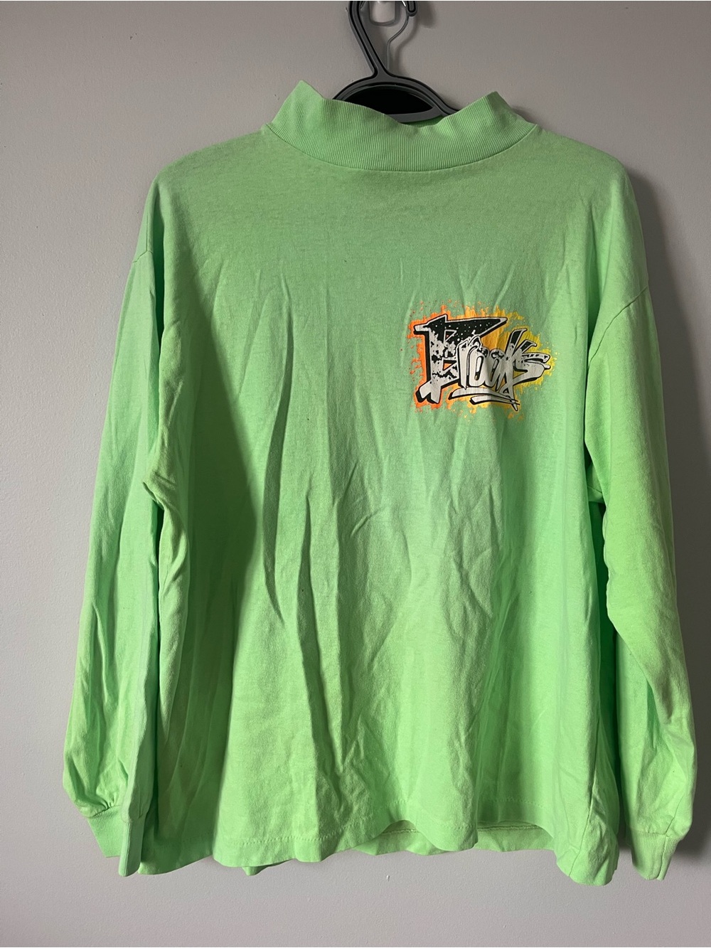 Vintage brooks long sleeve Neon Green Graphic Long Sleeve Top